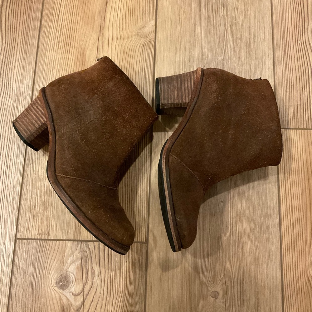 J. Shoes Suede Heeled Booties - Picture 3 of 12